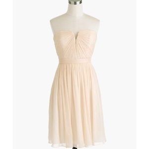 J Crew Nadia dress champagne